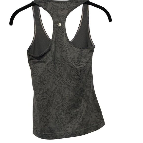 Lululemon Athletic Tank Women's Size 4 Black and Gray Racerback - Picture 2 of 7